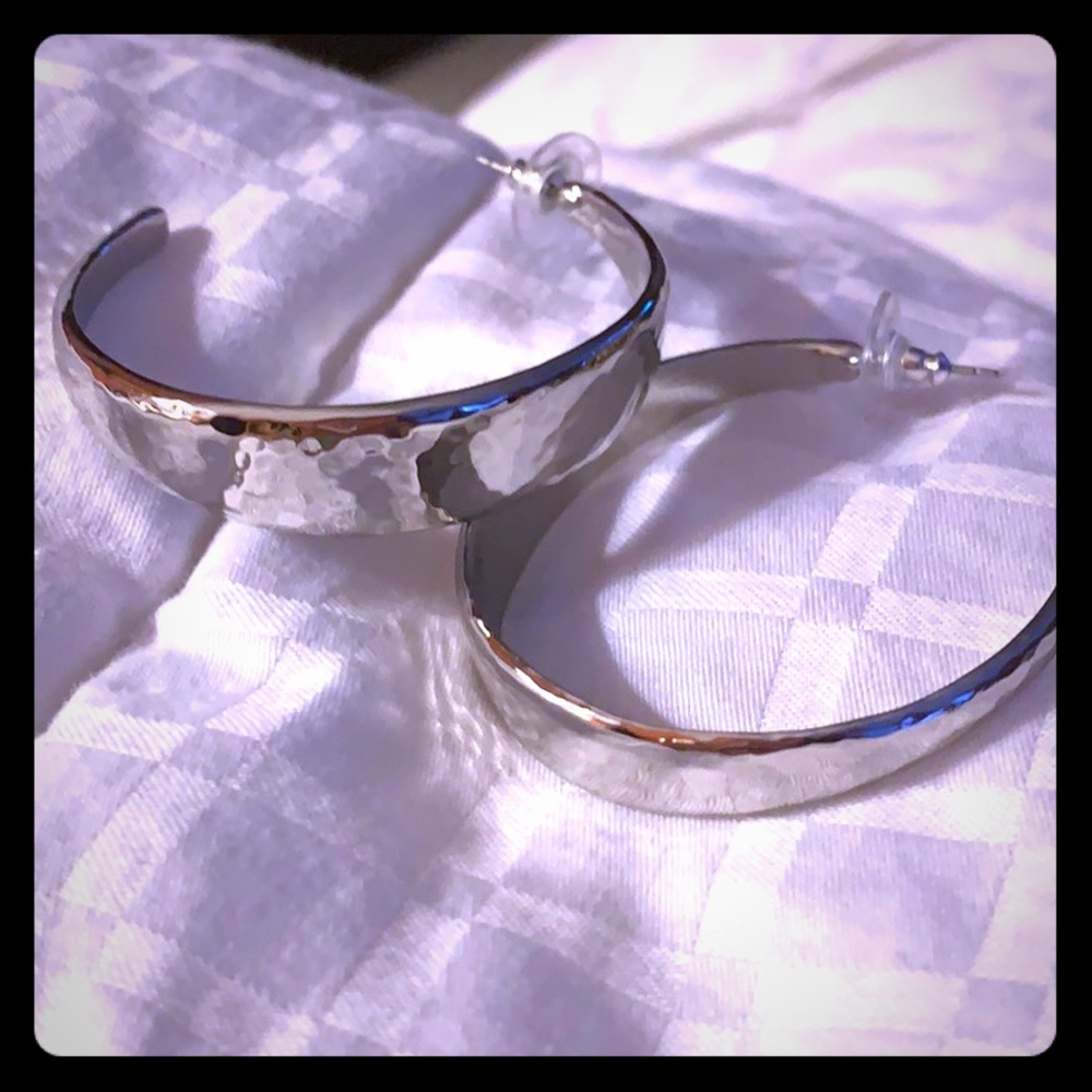 Silver Hoop Earrings